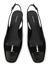 Rivada 25MM Patent Leather Slingback Pumps