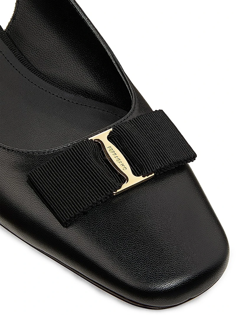 Rivada 25MM Patent Leather Slingback Pumps