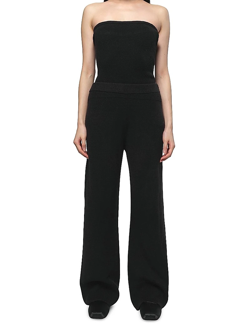 Allegra Knit Wide-Leg Pants