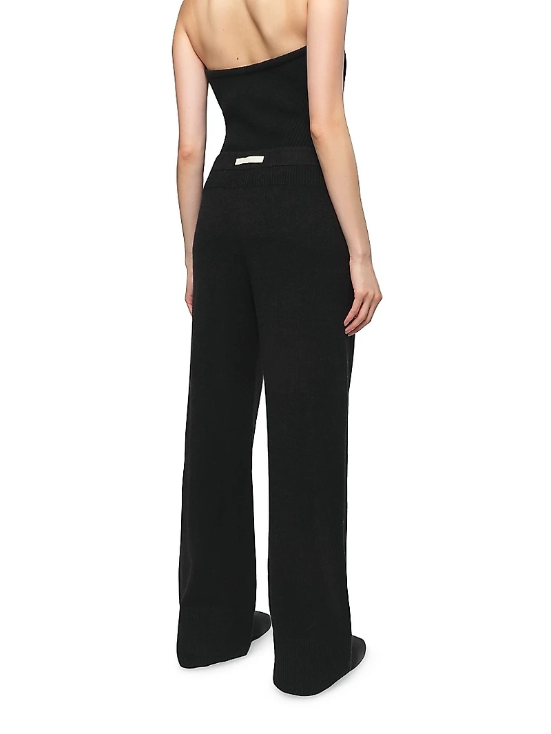 Allegra Knit Wide-Leg Pants