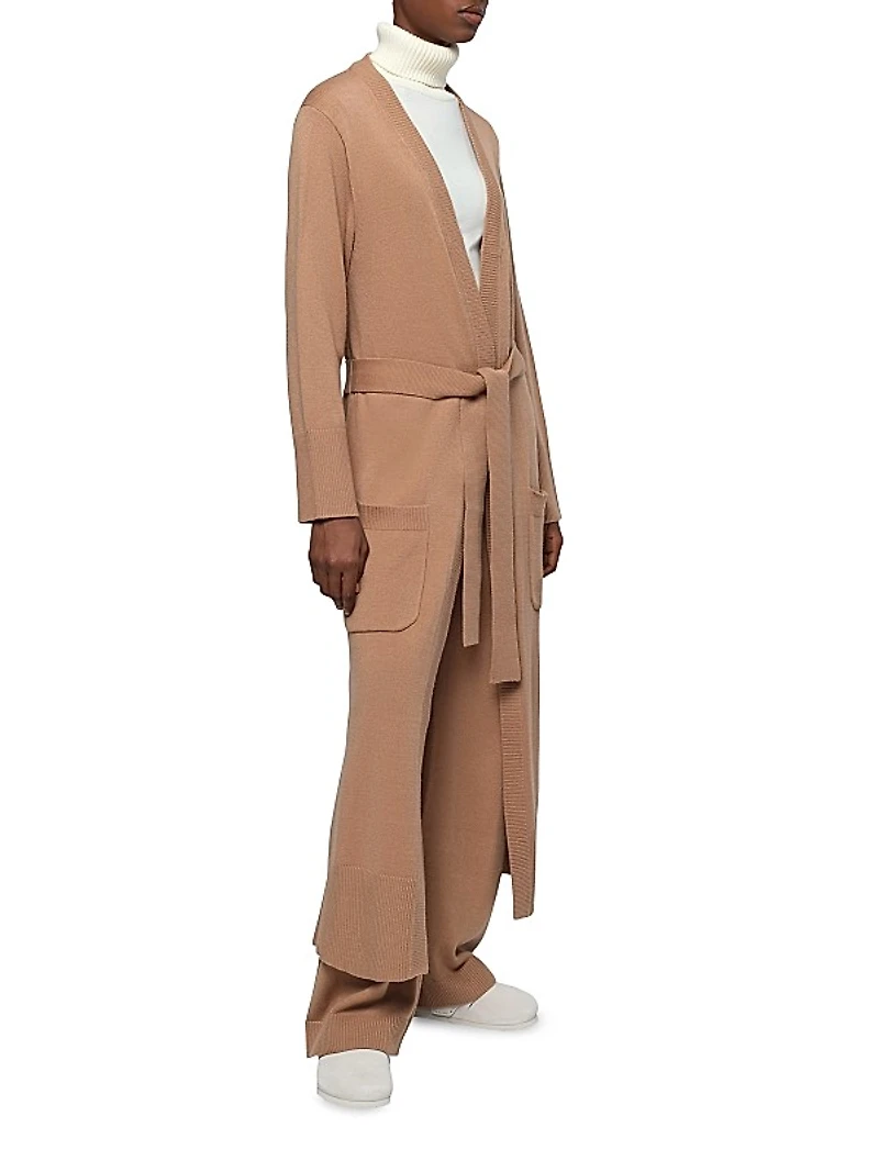 Alessi Long Tie-Waist Cardigan