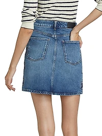 Burbank Denim A-Line Miniskirt