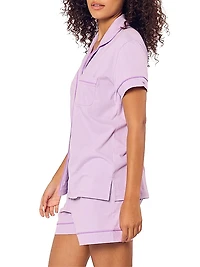 2-Piece Luxe Pima Cotton Pajama Shorts Set
