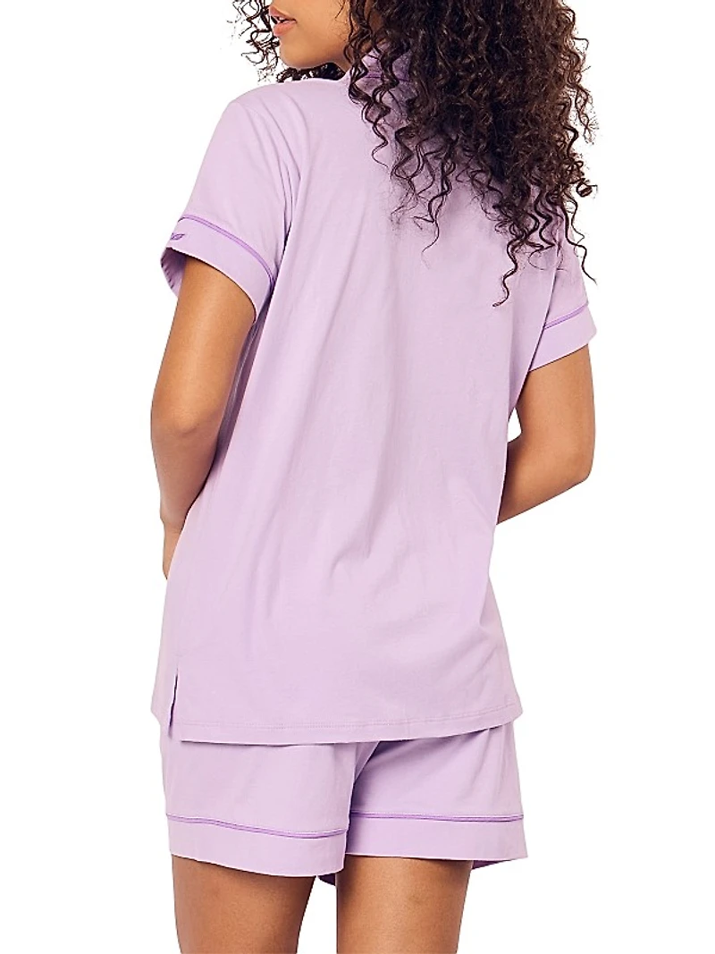 2-Piece Luxe Pima Cotton Pajama Shorts Set