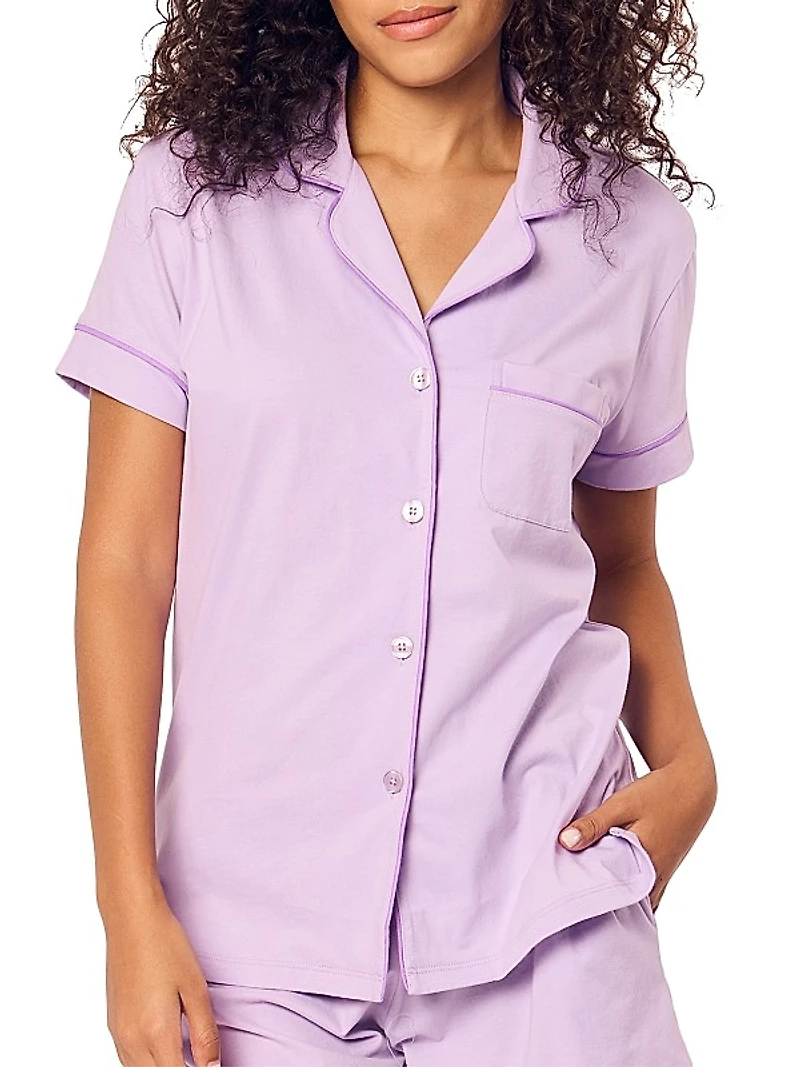 2-Piece Luxe Pima Cotton Pajama Shorts Set