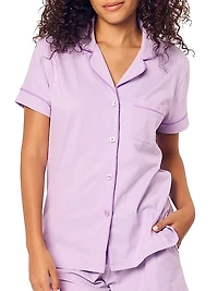 2-Piece Luxe Pima Cotton Pajama Shorts Set