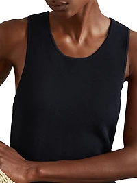 Marnie Drop Waist Pleated Midi-Dress