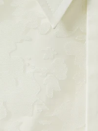 Delaney Floral Tulle-Front Shirt