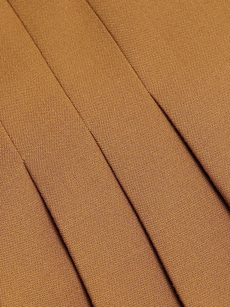 Pleated Midi-Skirt