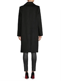 Alora Brushed Wool Ruffle Coat