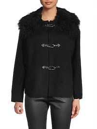 Esme Double-Face Wool Short Coat