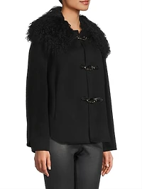 Esme Double-Face Wool Short Coat