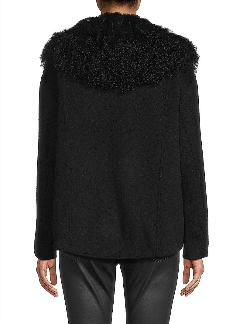 Esme Double-Face Wool Short Coat