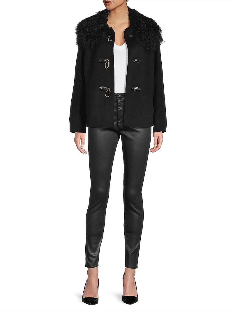 Esme Double-Face Wool Short Coat