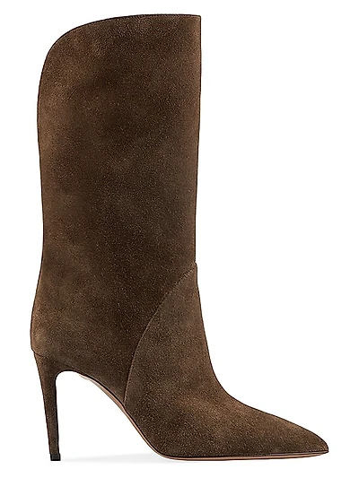 Gaia 85MM Suede Mid-Calf Boots