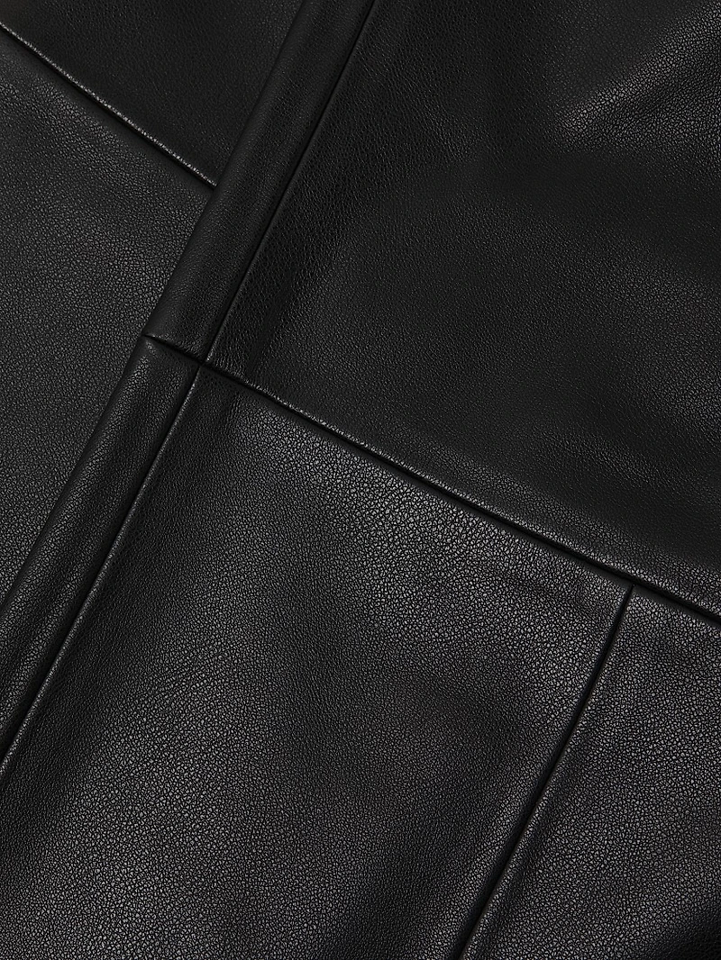 July Panadi Faux Leather Flare Pants