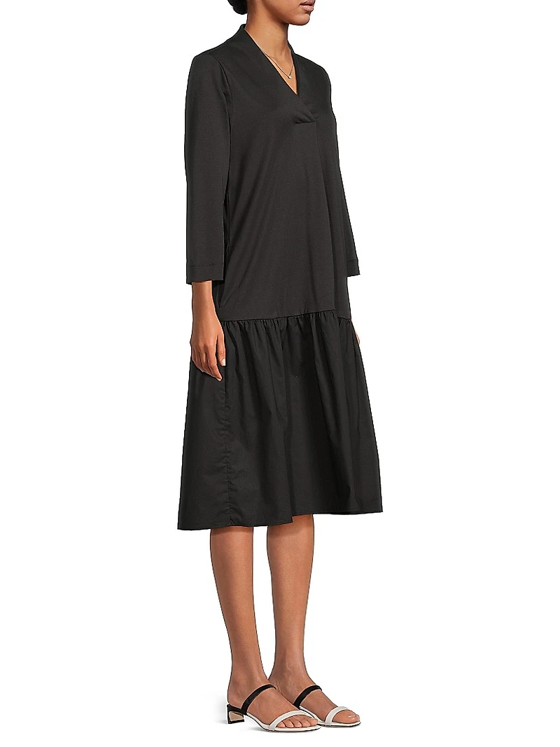 Nevea Poplin Midi-Dress