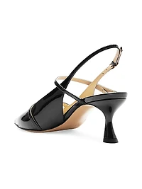 Tita 60MM Leather Slingback Pumps