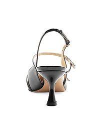 Tita 60MM Leather Slingback Pumps