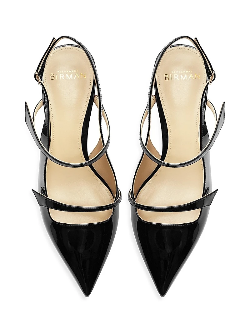 Tita 60MM Leather Slingback Pumps