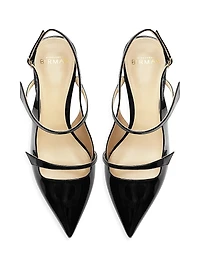 Tita 60MM Leather Slingback Pumps