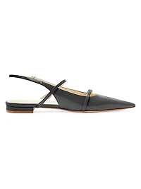 Tita Double-Strap Leather Flats