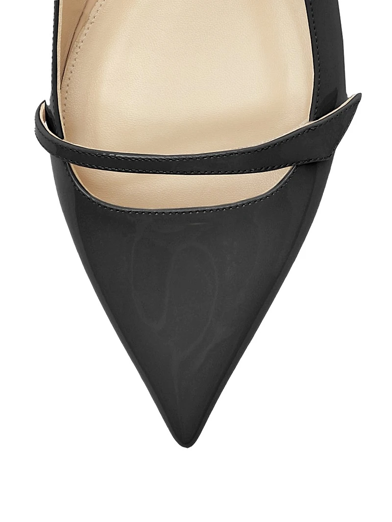 Tita Double-Strap Leather Flats