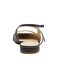 Tita Double-Strap Leather Flats