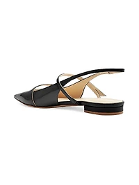 Tita Double-Strap Leather Flats