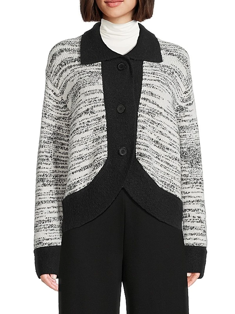 Luvia Spacedye Polo Cardigan