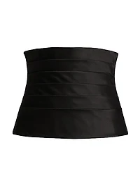 Silk Faille Cummerbund Corset
