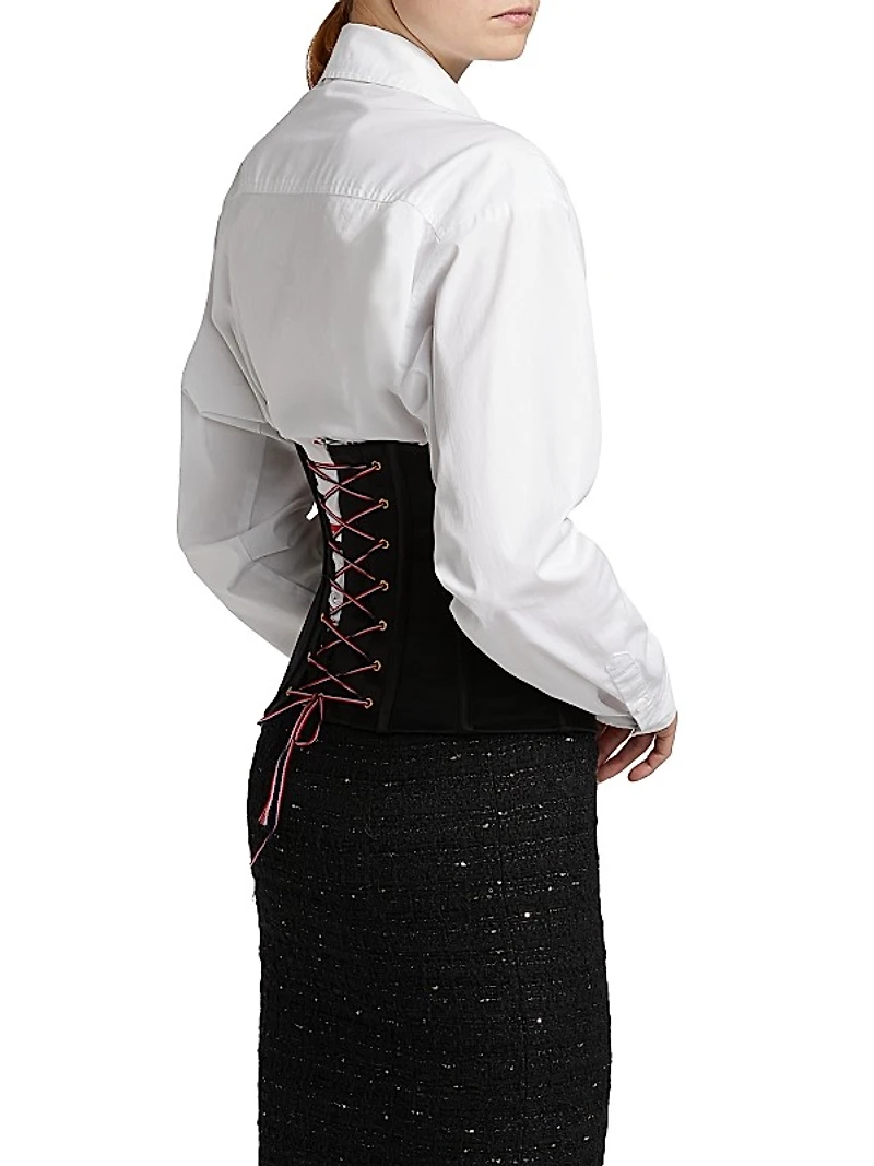 Silk Faille Cummerbund Corset