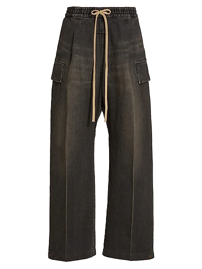 Denim Cargo Pants