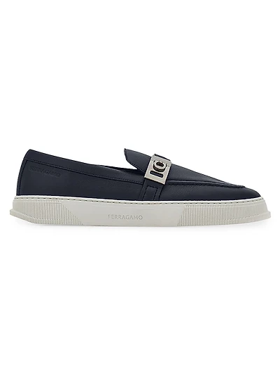 Brad Gancio Leather Slip-On Sneakers