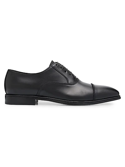 Boston Doupont Leather Cap-Toe Brogue Oxfords