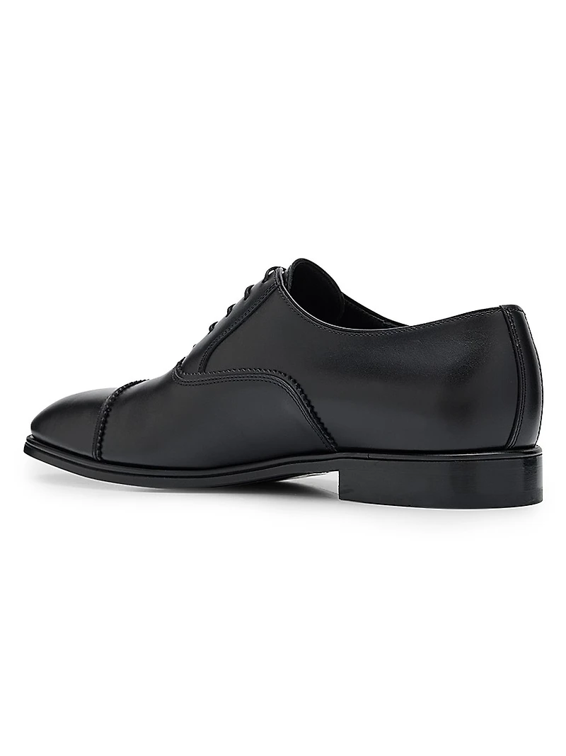 Boston Doupont Leather Cap-Toe Brogue Oxfords