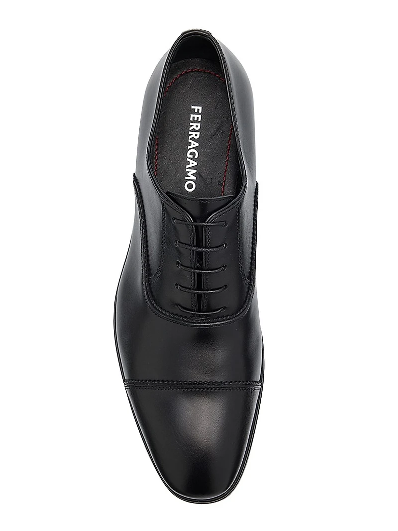 Boston Doupont Leather Cap-Toe Brogue Oxfords