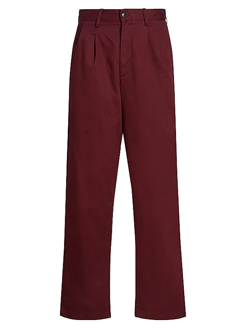 Double-Pleat Chino Pants