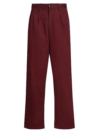 Double-Pleat Chino Pants