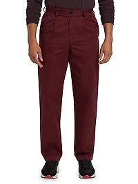 Double-Pleat Chino Pants