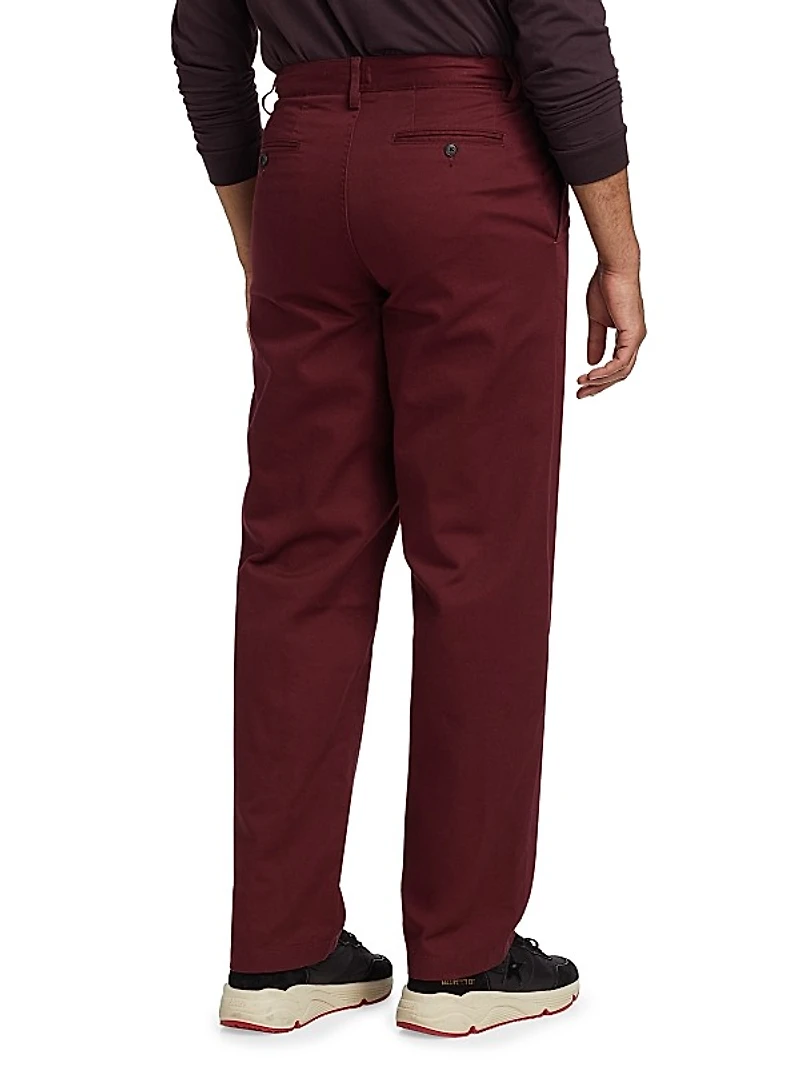 Double-Pleat Chino Pants
