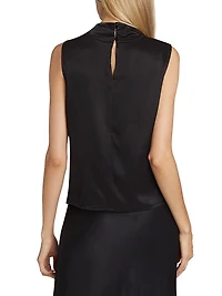 Kaleen Gathered Satin Top