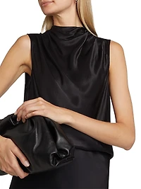 Kaleen Gathered Satin Top