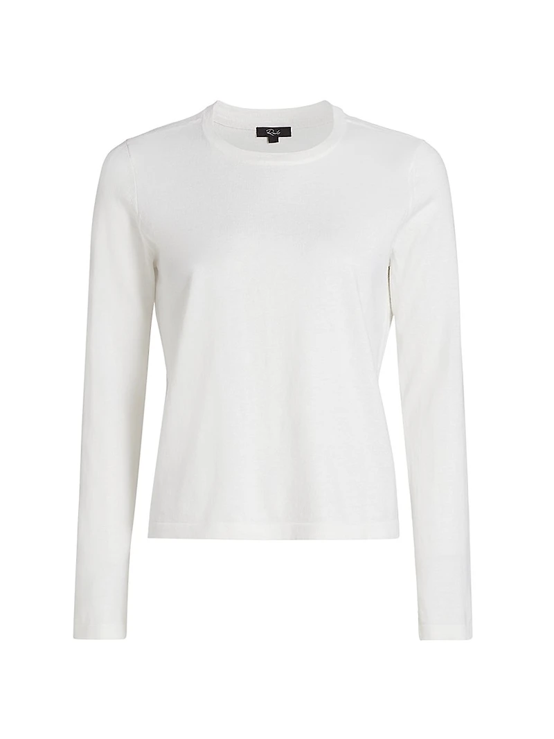 Cotton-Cashmere Long-Sleeve T-Shirt