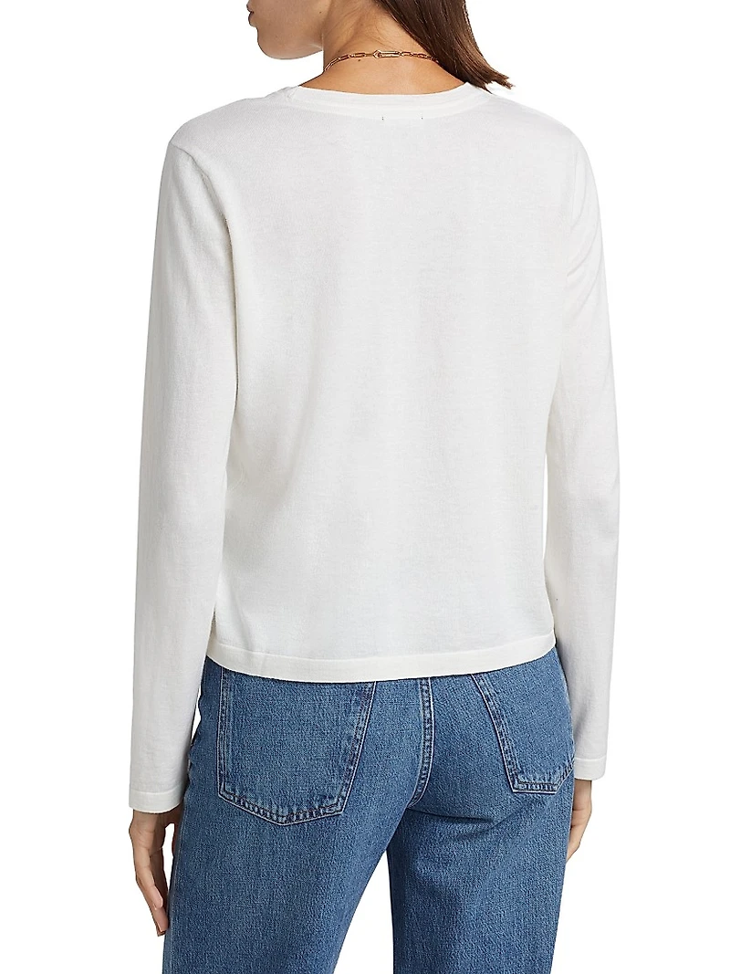 Cotton-Cashmere Long-Sleeve T-Shirt