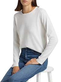 Cotton-Cashmere Long-Sleeve T-Shirt