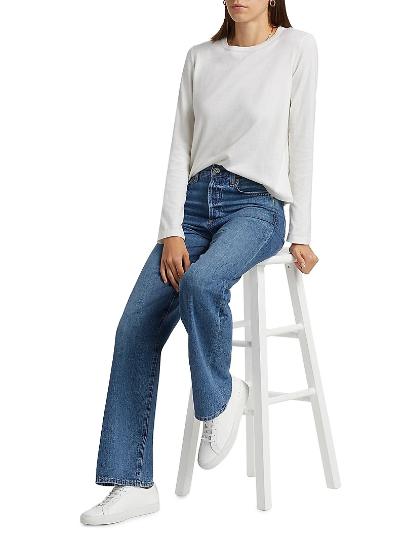 Cotton-Cashmere Long-Sleeve T-Shirt