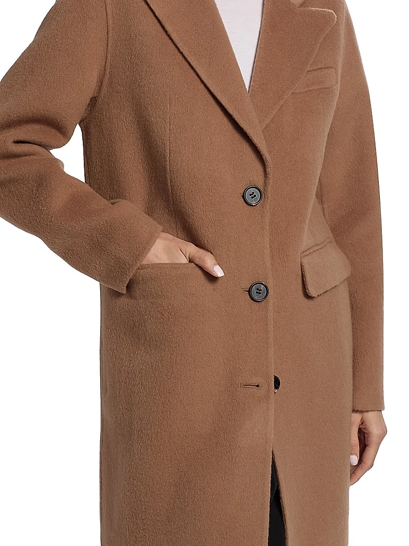 Gallery Wool-Blend Long Coat
