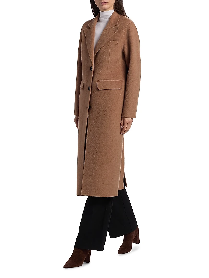 Gallery Wool-Blend Long Coat