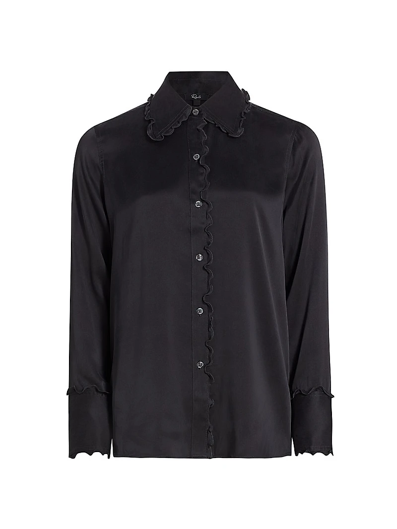 Fia Silk Ruffled Blouse